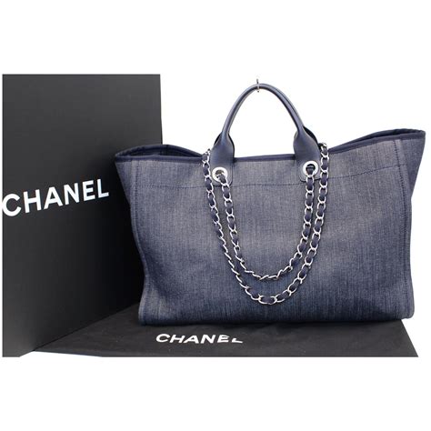 Chanel large deauville shopping tote